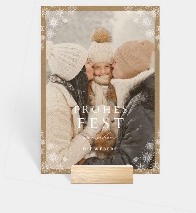 Fotoaufsteller Weihnachten Vintage Christmas