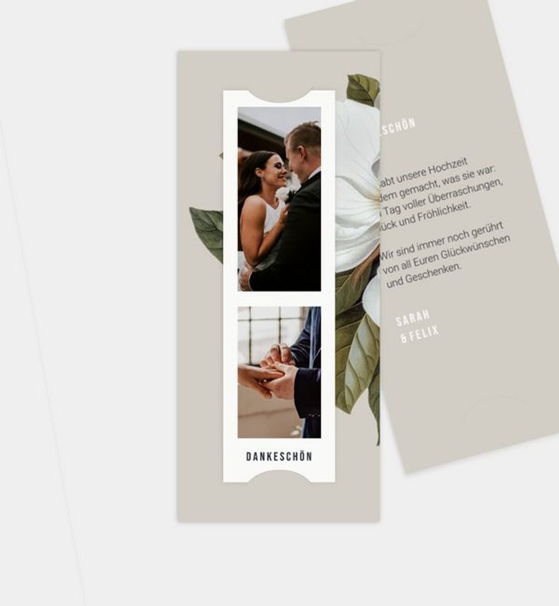 Dankeskarte Hochzeit Modern Opulence