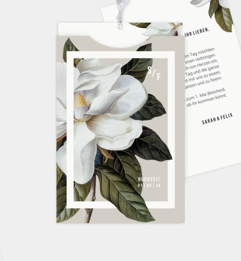 Einladungskarte Hochzeit Modern Opulence