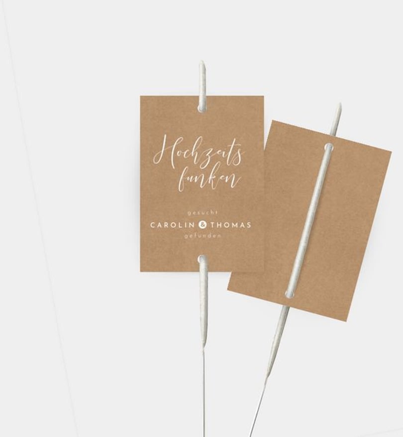Wunderkerzenetikett Hochzeit Easy Wedding
