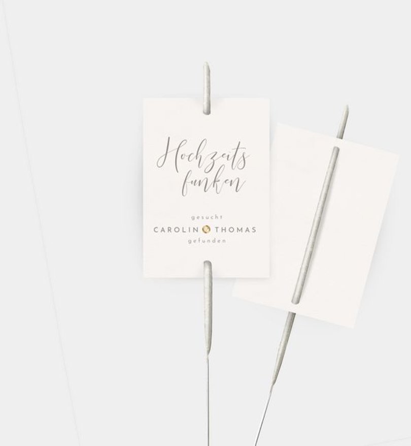 Wunderkerzenetikett Hochzeit Easy Wedding
