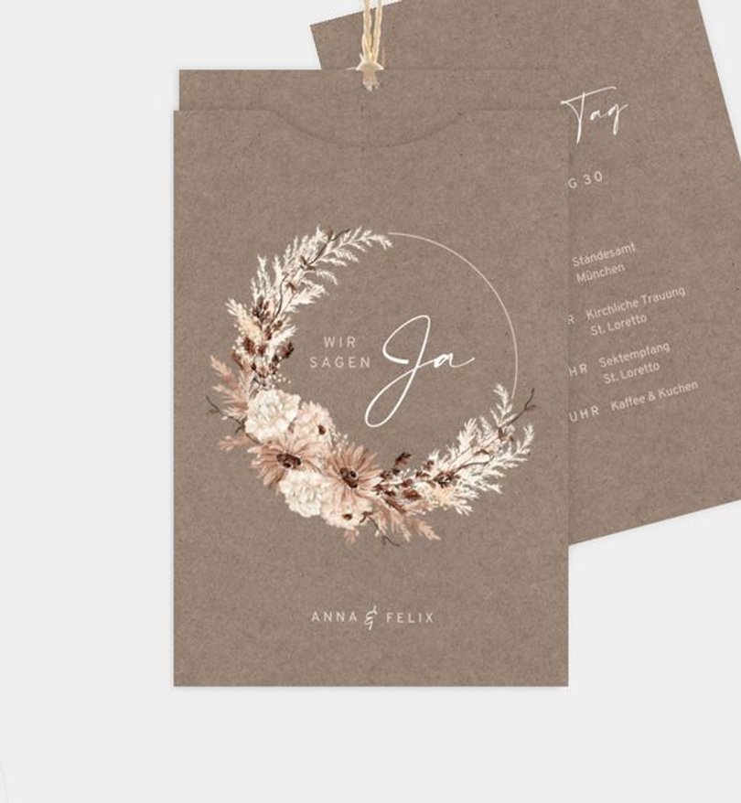 Einladungskarte Hochzeit Precious Yes