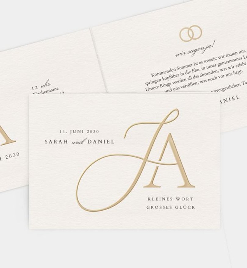 Einladungskarte Hochzeit Soulmates