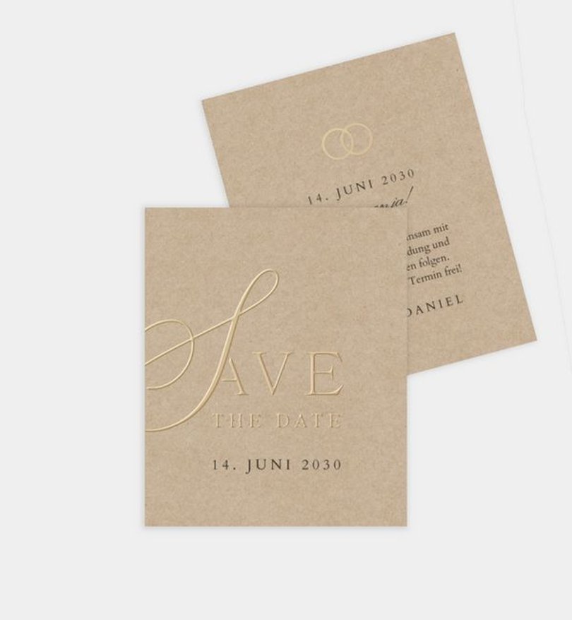 Save-The-Date Karte Hochzeit Soulmates