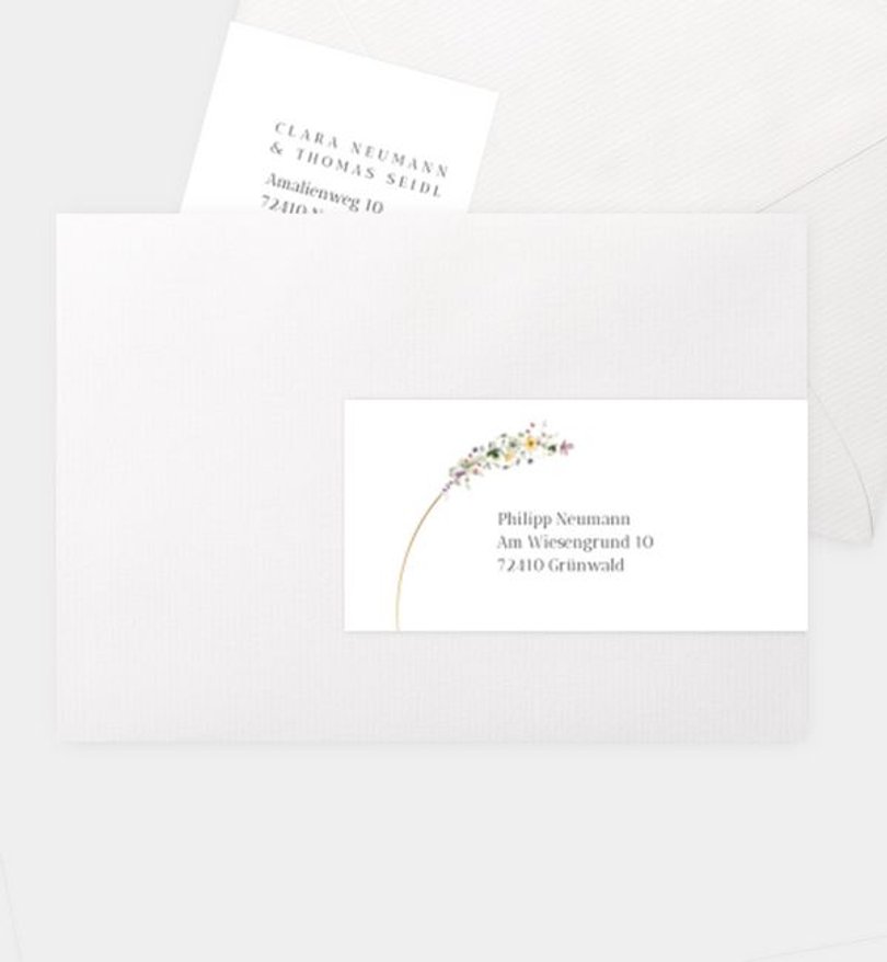 Adressaufkleber Hochzeit Grow Together