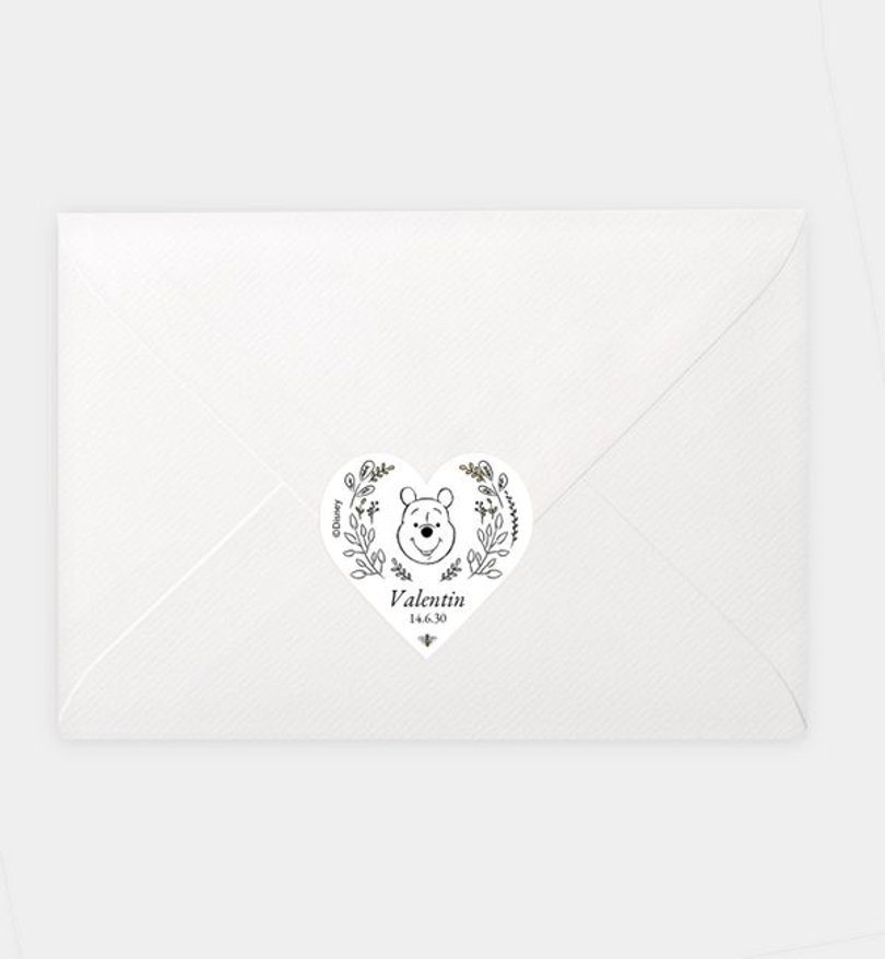 Siegelsticker Geburt Winnie Puuh · Sweet Bee