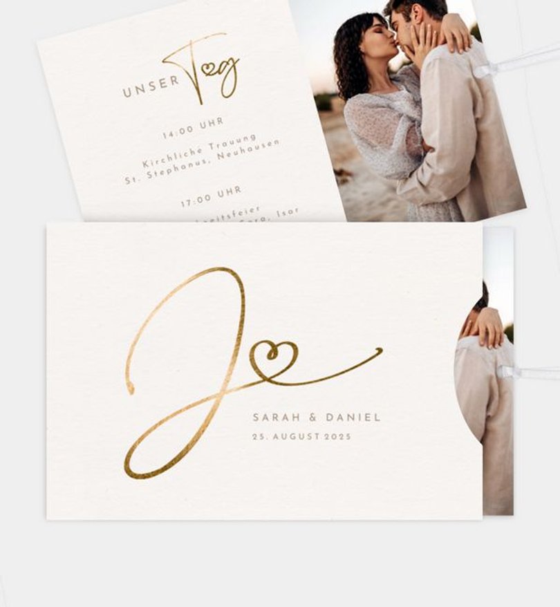 Einladungskarte Hochzeit Liebesschwur