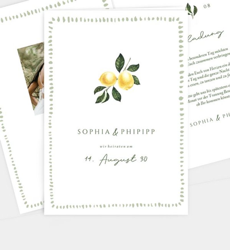 Einladungskarte Hochzeit Summer Love
