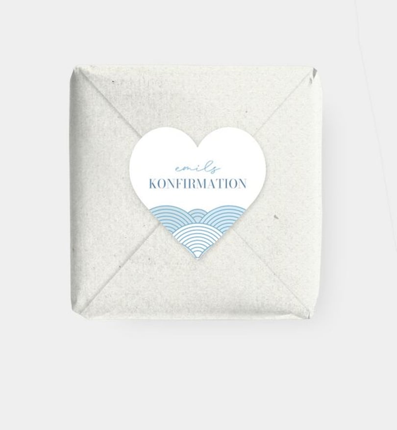 Geschenkaufkleber konfirmation/geschenkaufkleber/occasion Meeresrauschen