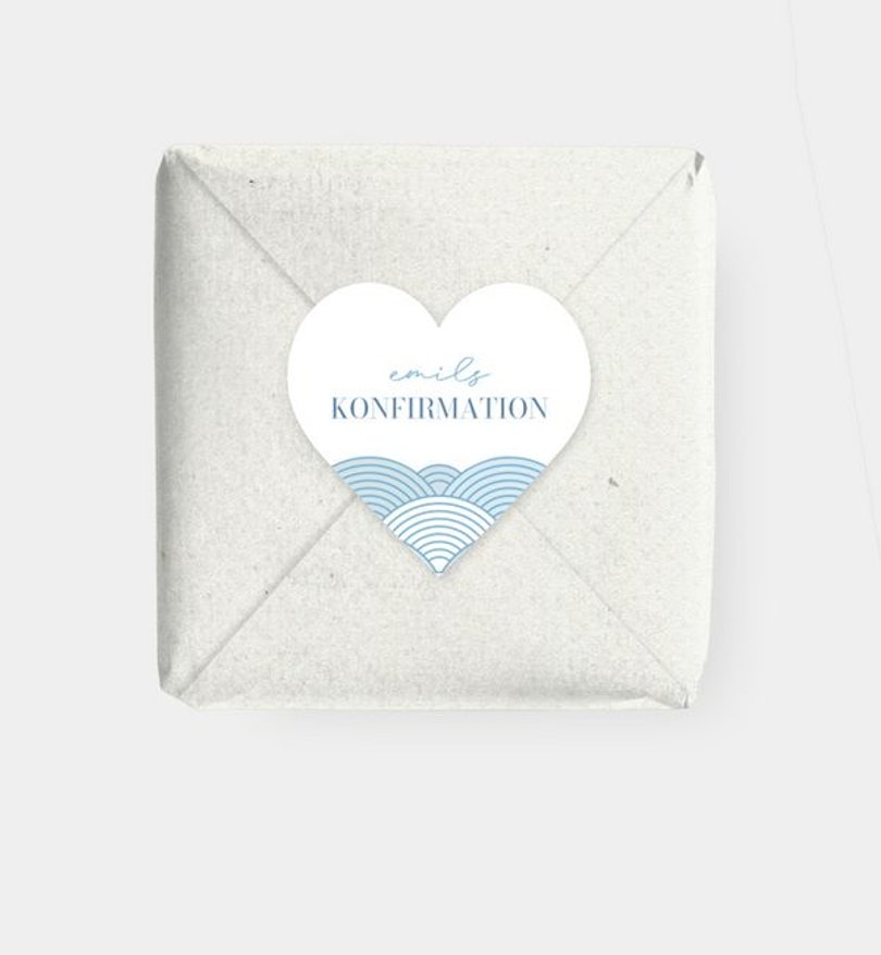 Geschenkaufkleber Konfirmation Meeresrauschen