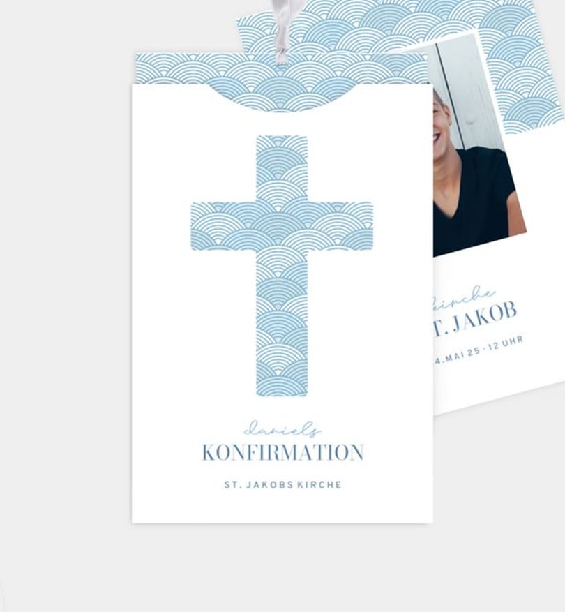Einladungskarte Konfirmation Meeresrauschen