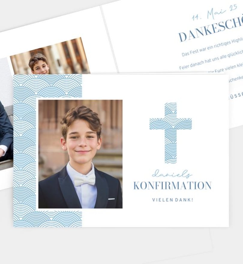 Dankeskarte Konfirmation Meeresrauschen