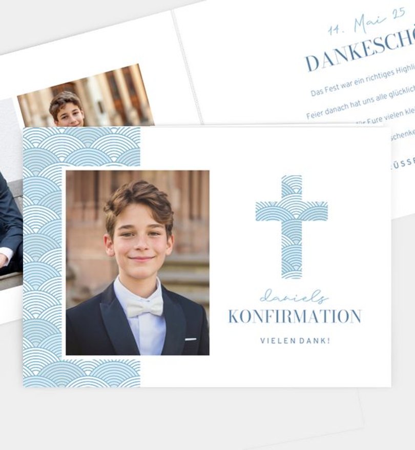 Dankeskarte Konfirmation Meeresrauschen