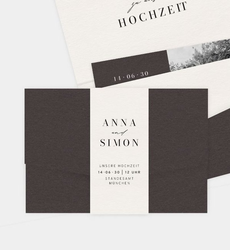 Einladungskarte Hochzeit Ease