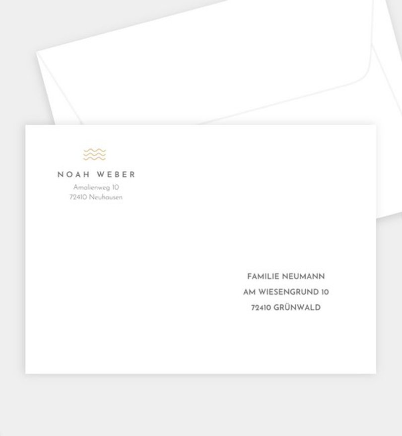 Briefumschlag Firmung Edles Fest