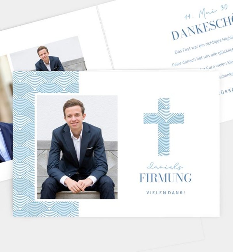 Dankeskarte Firmung Meeresrauschen