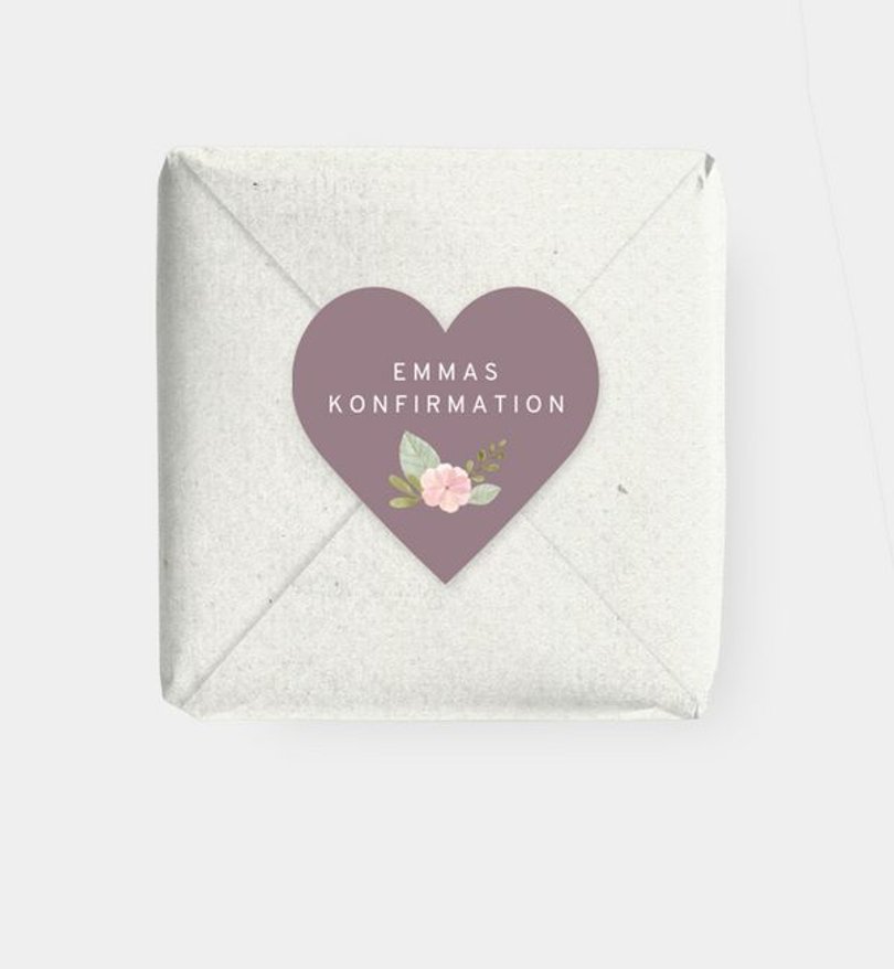 Geschenkaufkleber Konfirmation Naturliebe