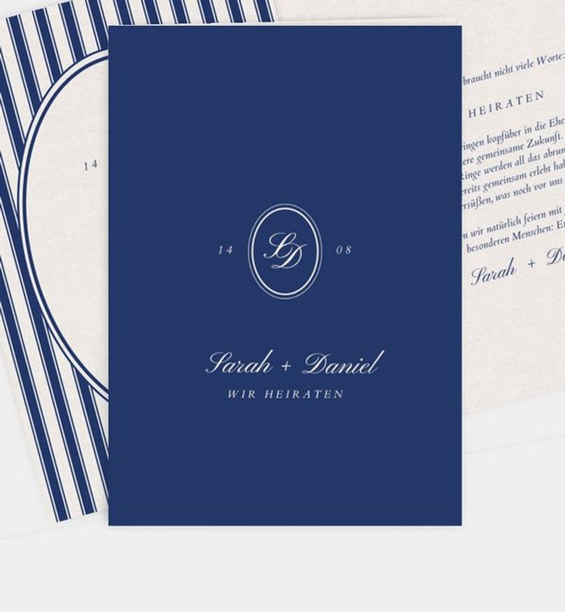 Einladungskarte Hochzeit Elegant Love