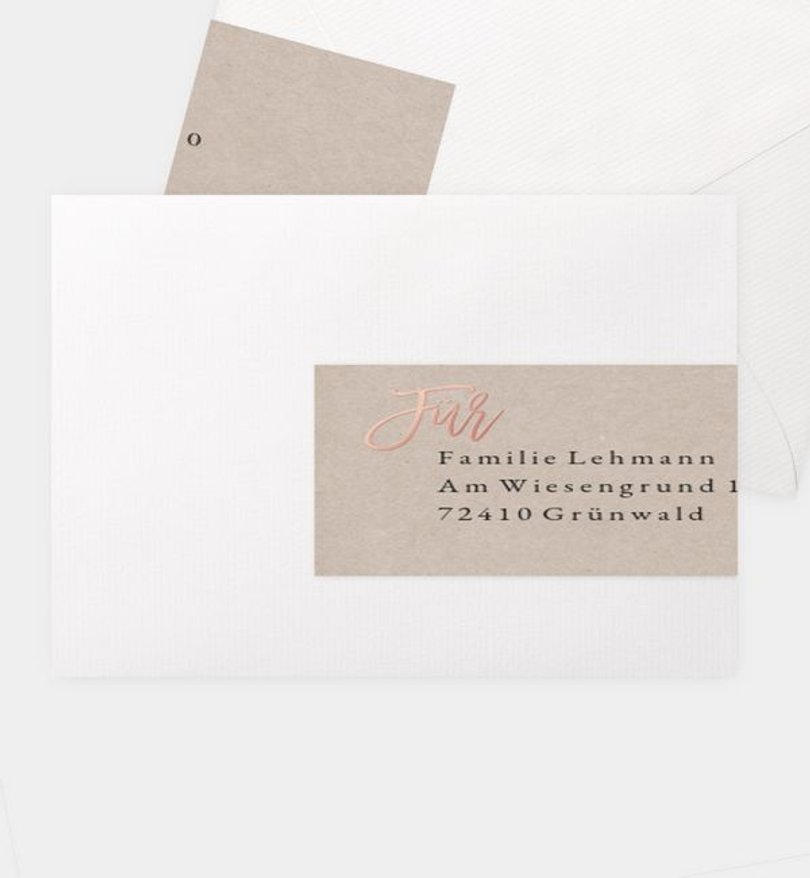 Adressaufkleber Geburtstag Rosegold-Crafty