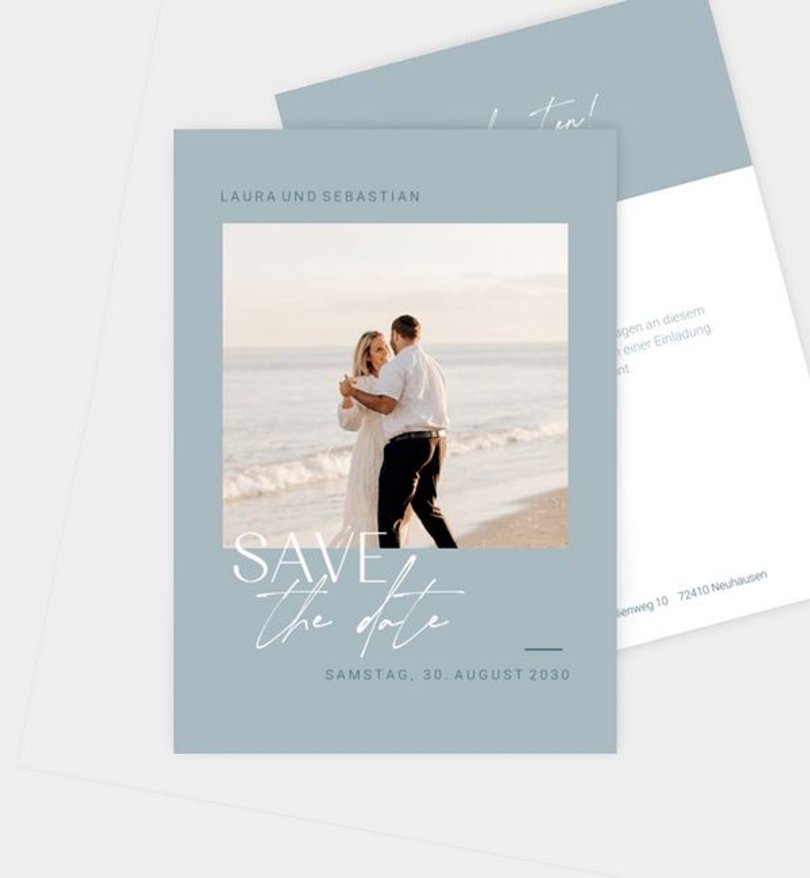 Save-The-Date Karte Hochzeit Liebesbote