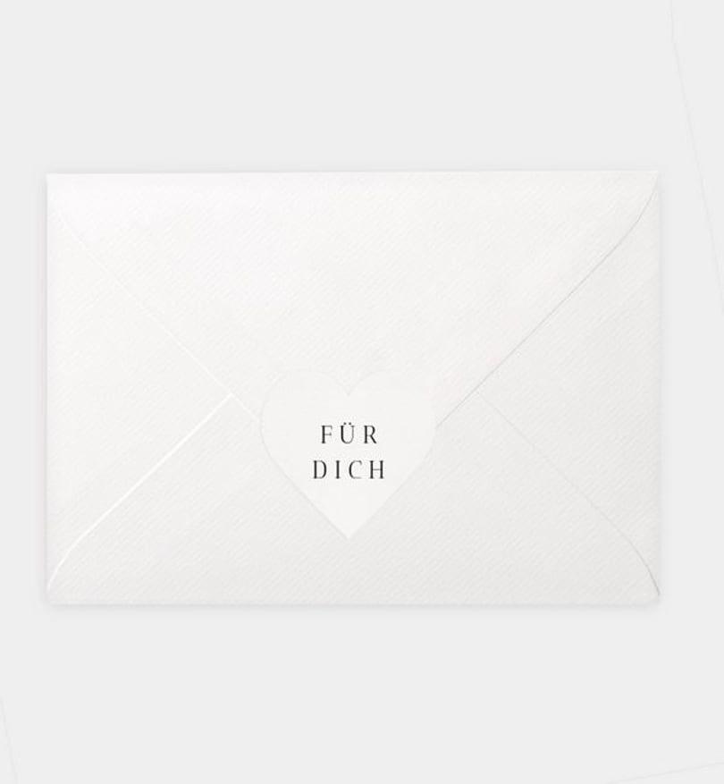 Siegelsticker Hochzeit Capital letters