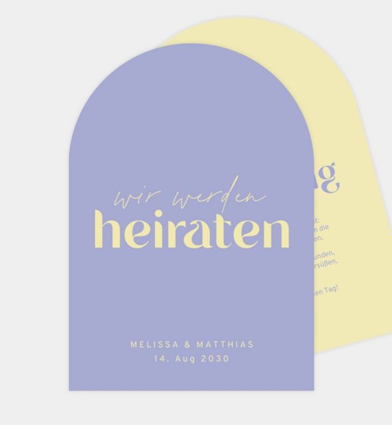 Einladungskarte Hochzeit Sunshine Love