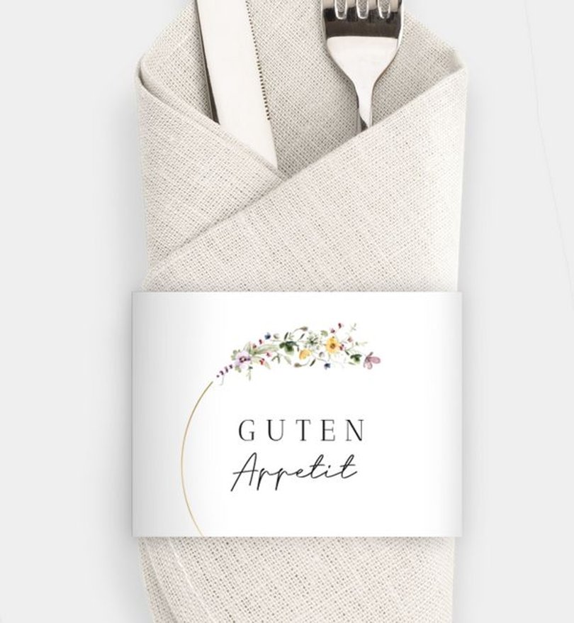 Besteck Servietten-Zubehör Hochzeit Grow Together