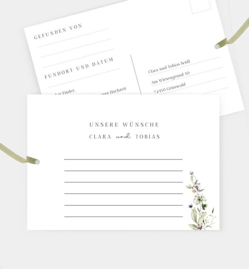Ballonkarte Hochzeit Grow Together