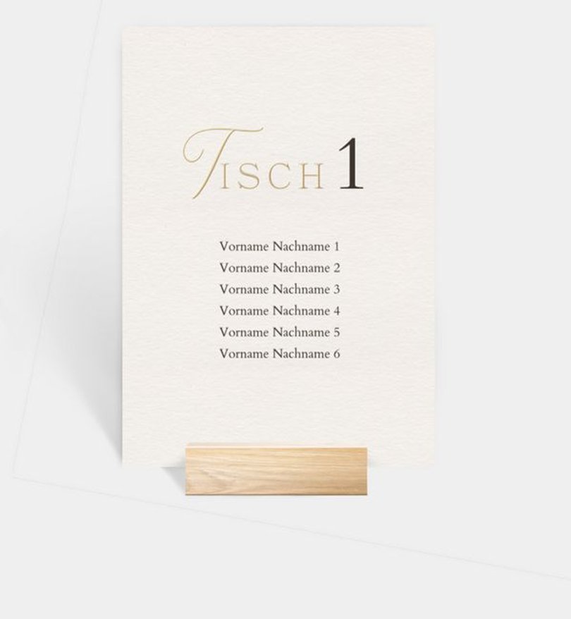 Gruppentischkarte Hochzeit Soulmates