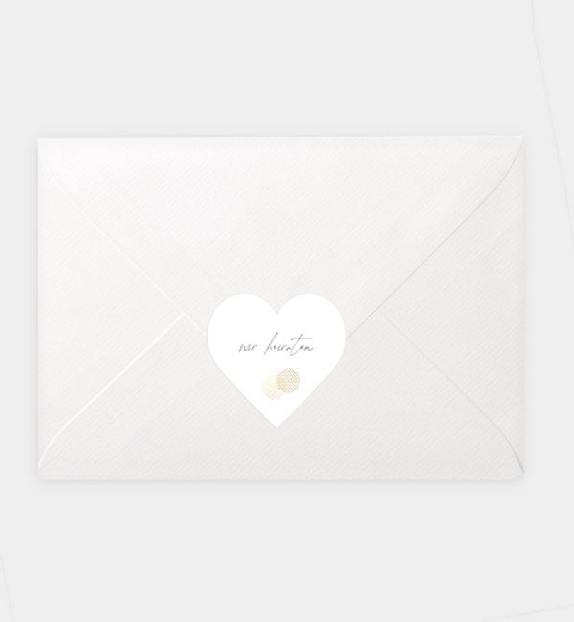 Siegelsticker Hochzeit Liebesflimmern