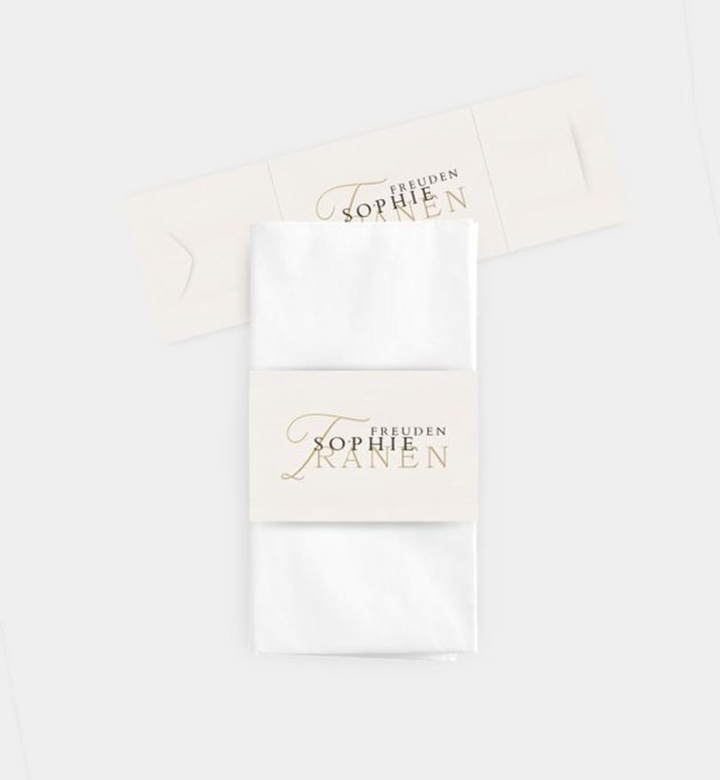 Taschentücher Banderole Hochzeit Soulmates