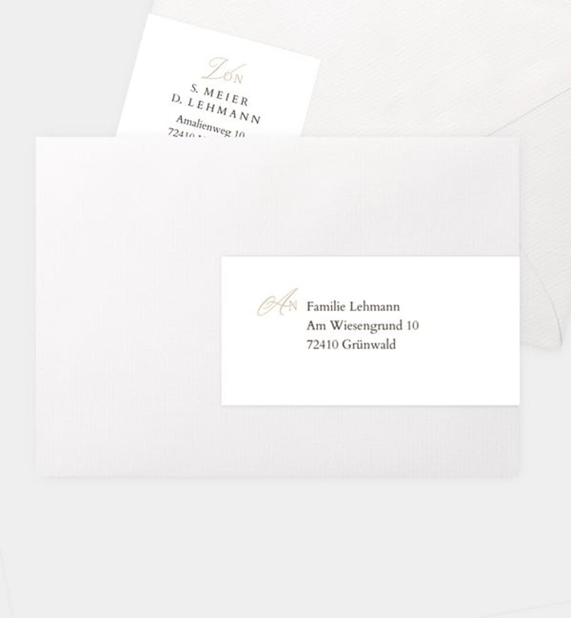 Adressaufkleber Hochzeit Soulmates