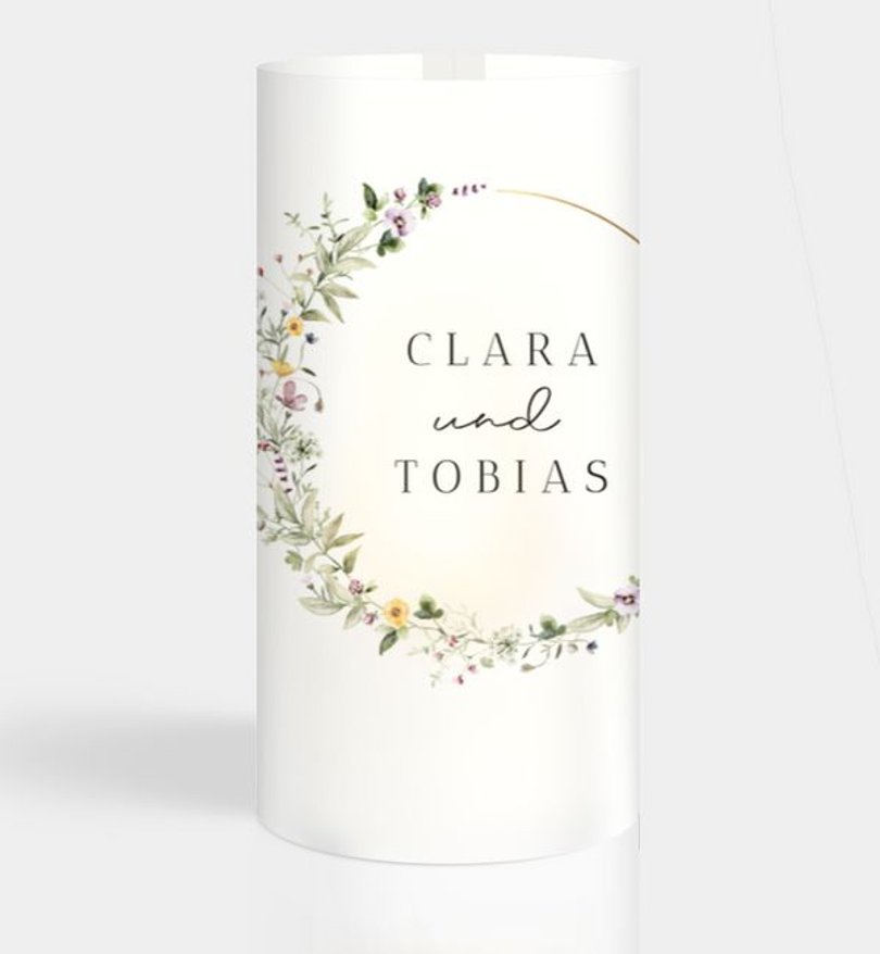 Windlichtkarte Hochzeit Grow Together