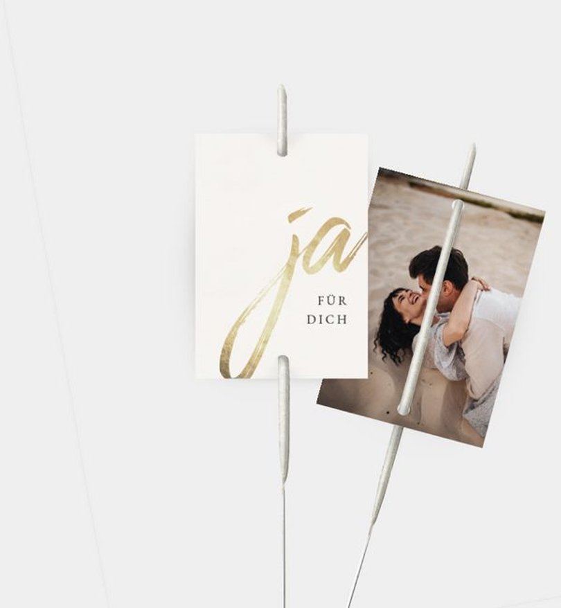 Wunderkerzenetikett Hochzeit Easy