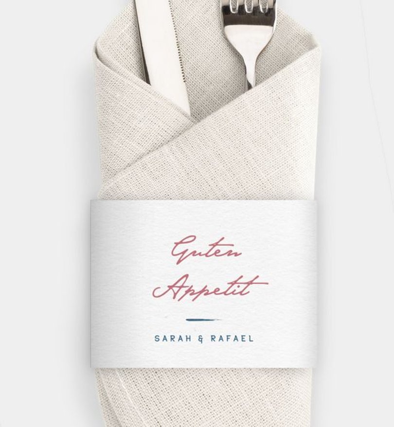 Besteck Servietten-Zubehör Hochzeit Berge
