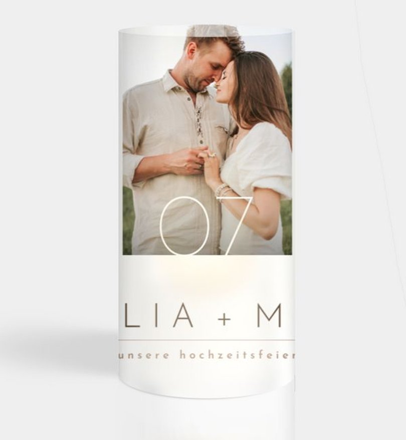 Windlichtkarte Hochzeit Semplice