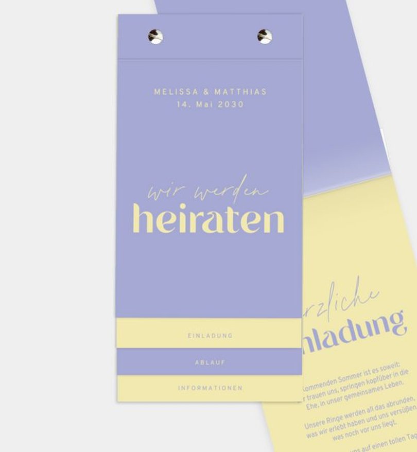 Einladungskarte Hochzeit Sunshine Love