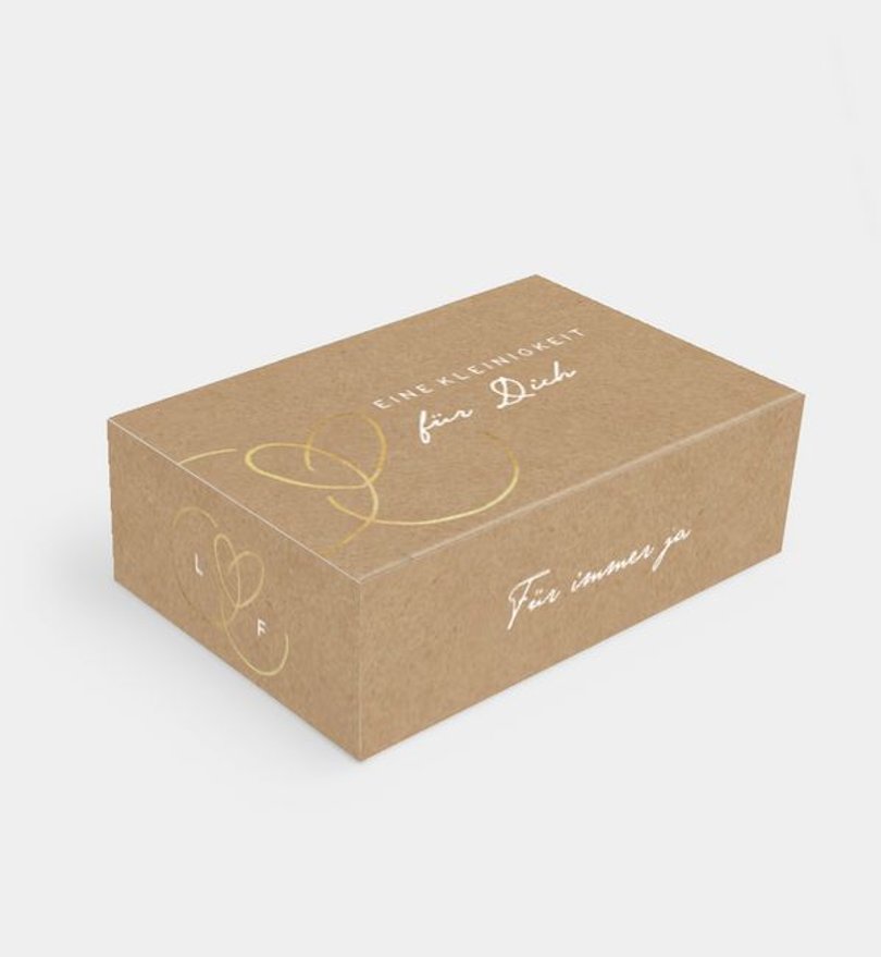 Gastgeschenk Hochzeit Ewiges Herzgold · Crafty
