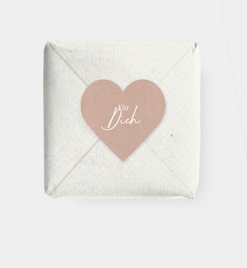 Geschenkaufkleber Hochzeit Weicher Übergang