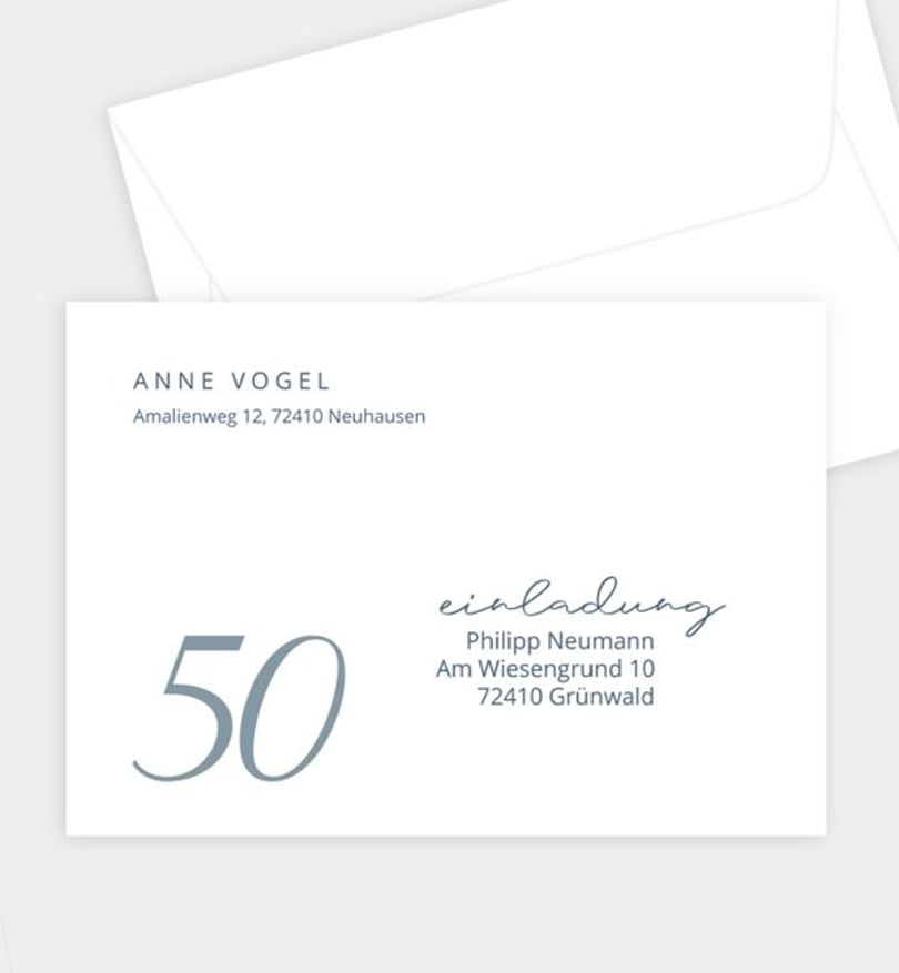 Briefumschlag Geburtstag Elegant Birthday