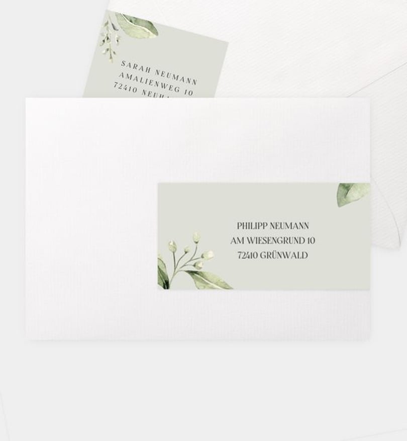 Adressaufkleber Hochzeit Tender Love