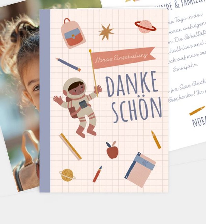 Dankeskarte Einschulung Countdown
