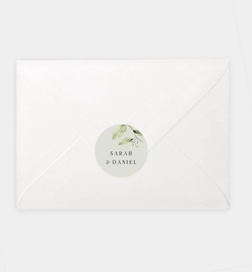 Siegelsticker Hochzeit Tender Love
