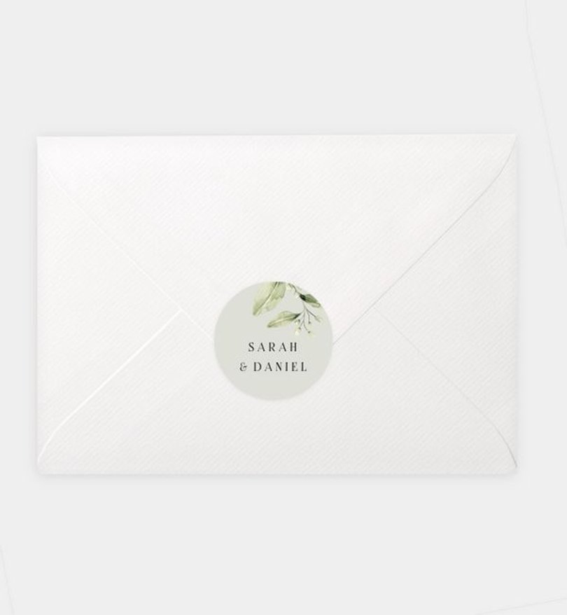 Siegelsticker Hochzeit Tender Love