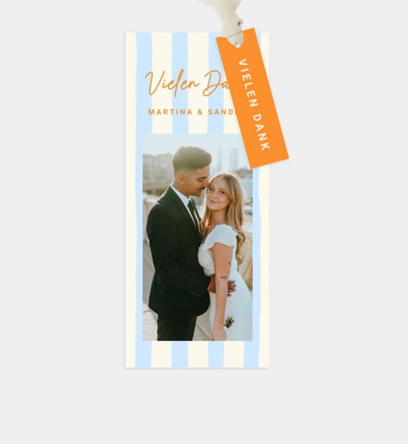 Dankeskarte Hochzeit Summer Stripes