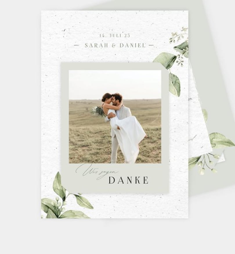 Dankeskarte Hochzeit Tender Love