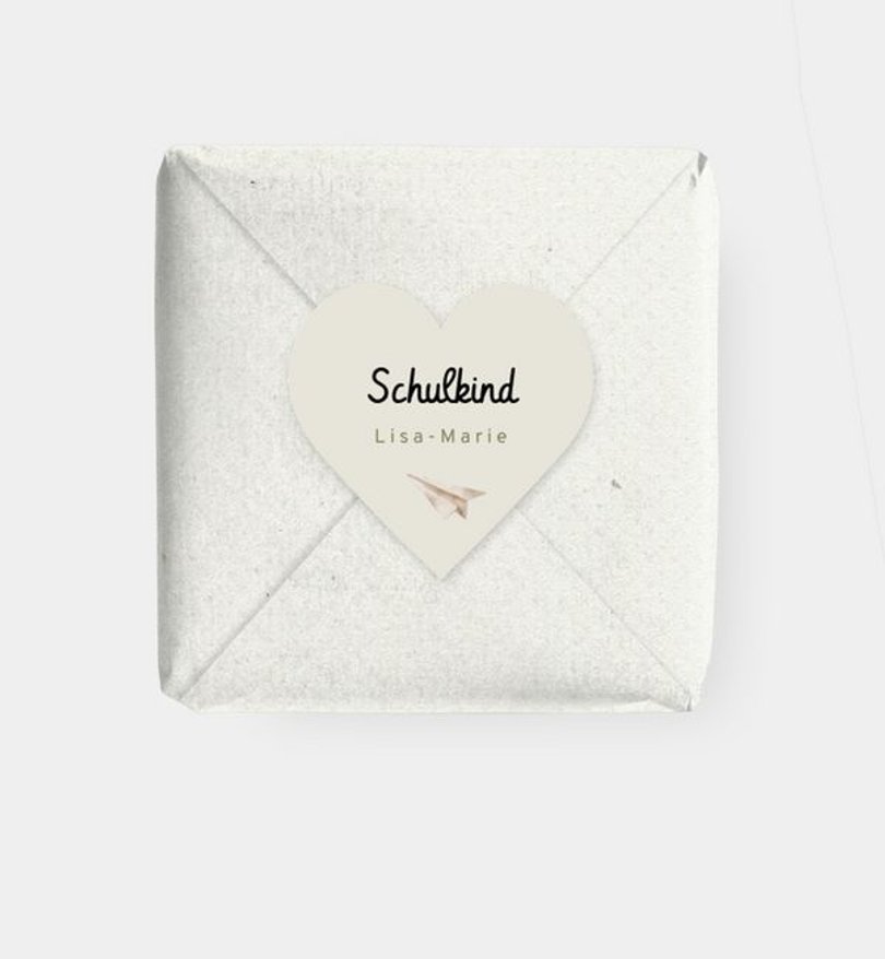 Geschenkaufkleber Einschulung Tierische Schulfreunde