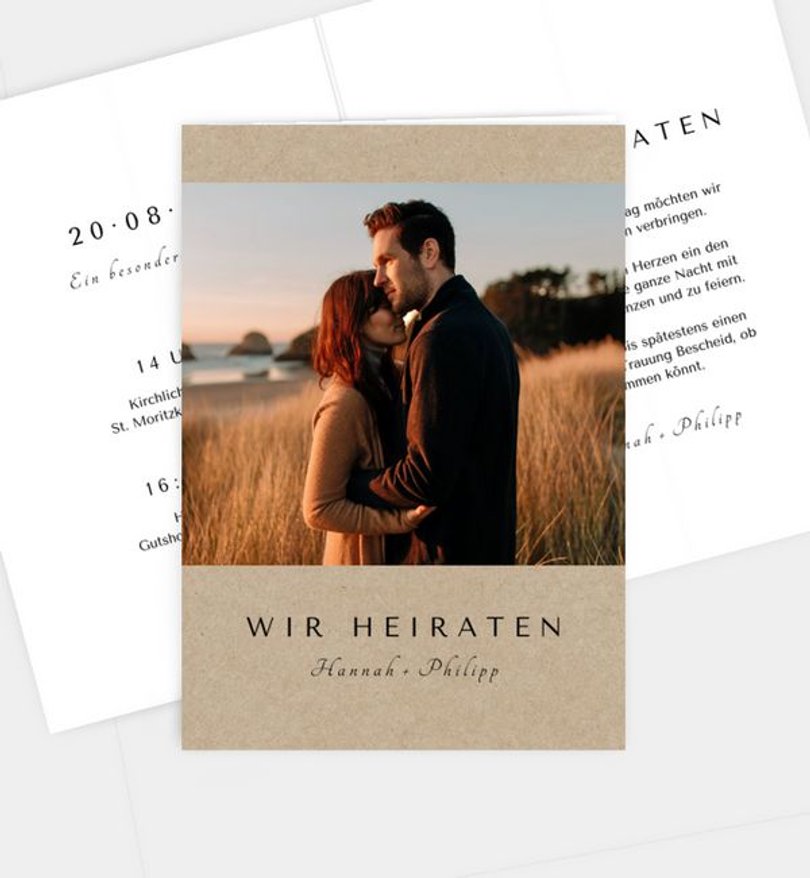 Einladungskarte Hochzeit Classic Wedding