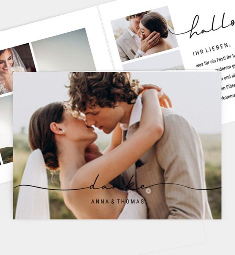Dankeskarte Hochzeit Bond of Love