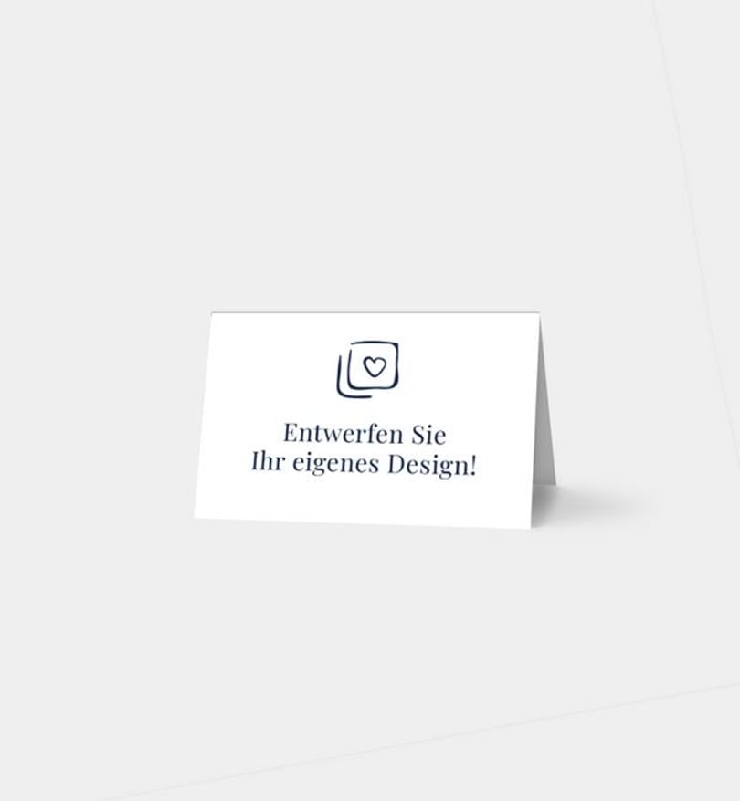 Tischkarte Taufe Blanko Design